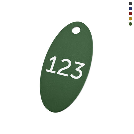 Aluminum metal tags with number - 1 pc