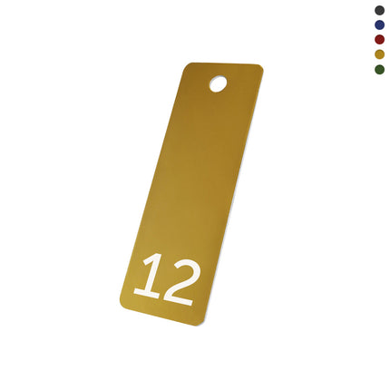 Aluminum ID tags with numbers - 1 pc