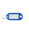 Plastic key tag with label window