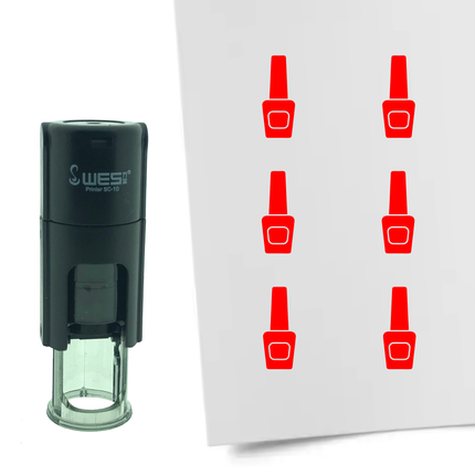 Stamp nail polish - 10 mm print