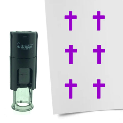 Stamp cross - 10 mm print