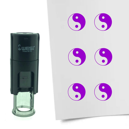 Yin yang stamp Ø10mm imprint - 1 pc