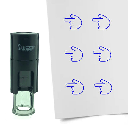 Stamp pointing left - 10 mm print