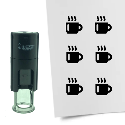 Coffee mug stamp Ø10mm imprint - 1 pc