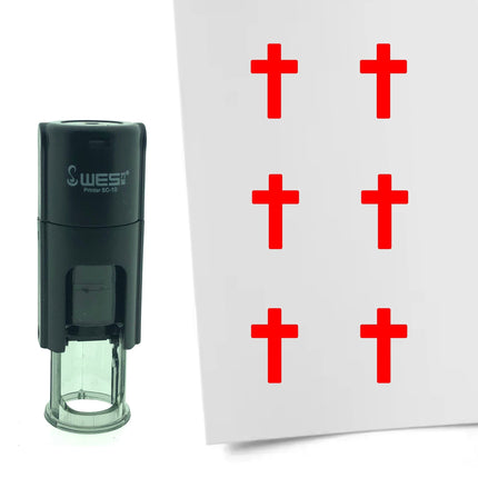 Stamp cross - 10 mm print