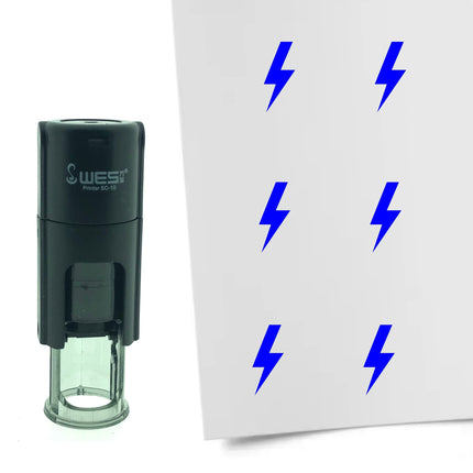 Stamp lightning - 10 mm print