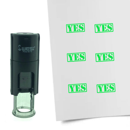 Yes stamp Ø10mm imprint - 1 pc