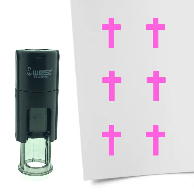 Stamp cross - 10 mm print