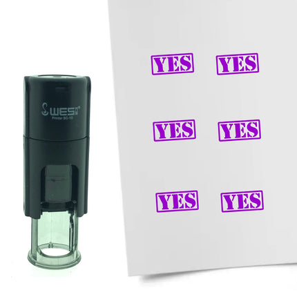 Stamp yes - 10 mm print