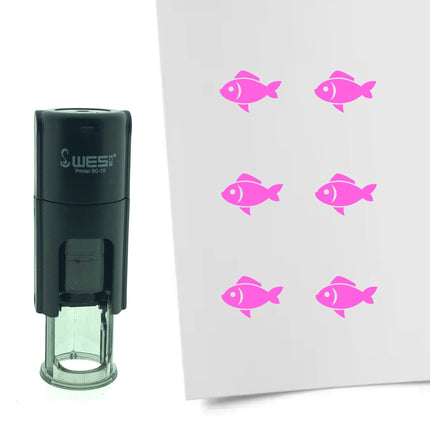 Stamp fish - 10 mm print
