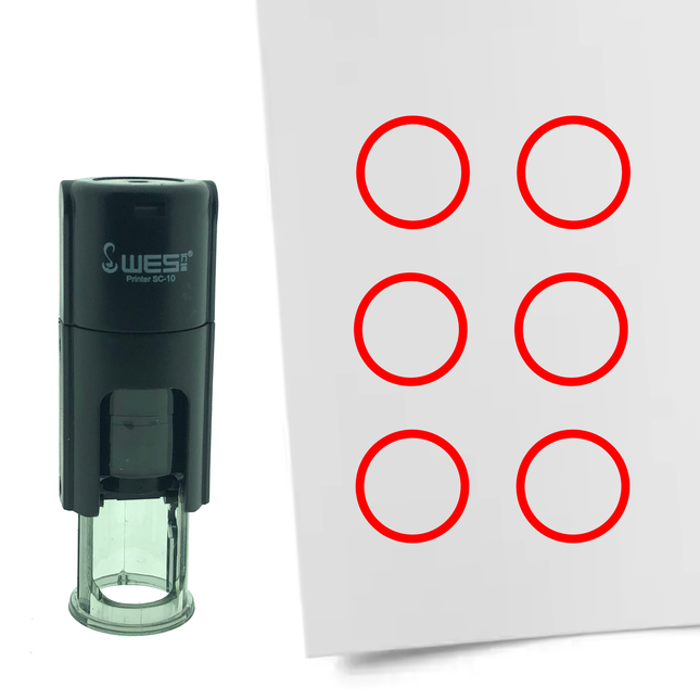 Circle stamp Ø10mm imprint - 1 pc