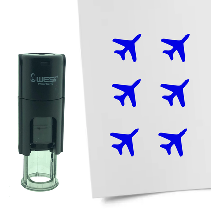 Stamp airplane - 10 mm print