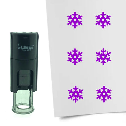 Stamp snowflake - 10 mm print
