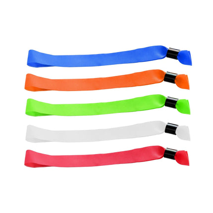 Fabric wristband color mix - 100 pcs