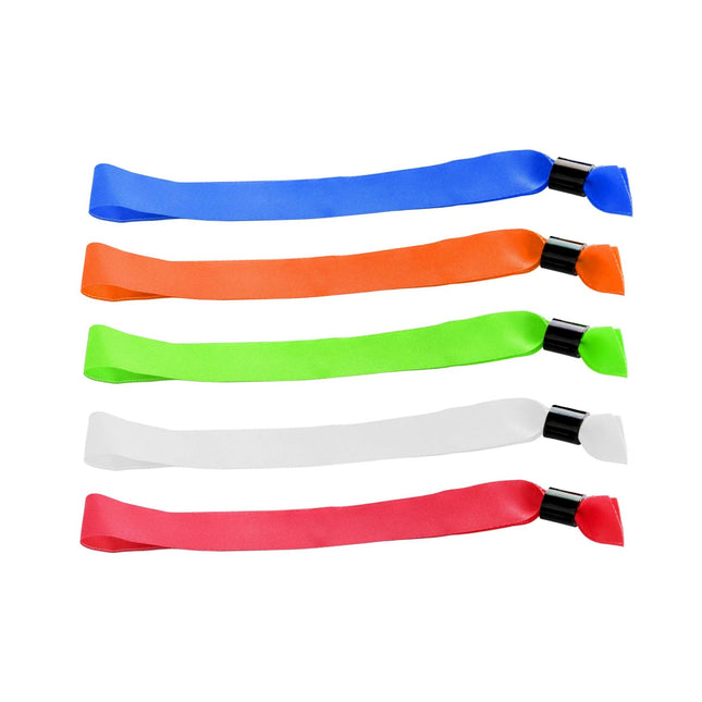 Fabric wristband color mix - 100 pcs