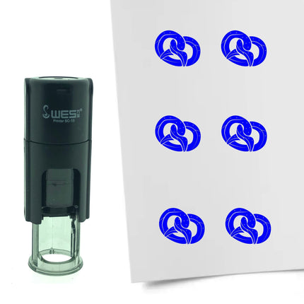 Stamp pretzel - 10 mm print