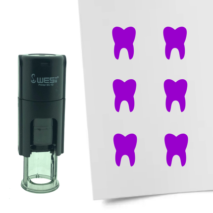 Tooth stamp Ø10mm imprint - 1 pc