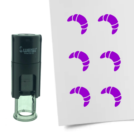 Stamp croissant - 10 mm print