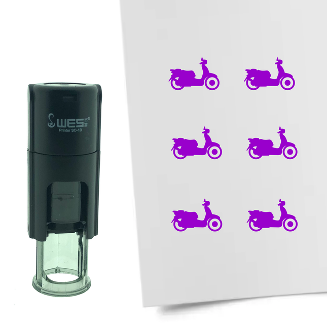 Scooter stamp Ø10mm imprint - 1 pc
