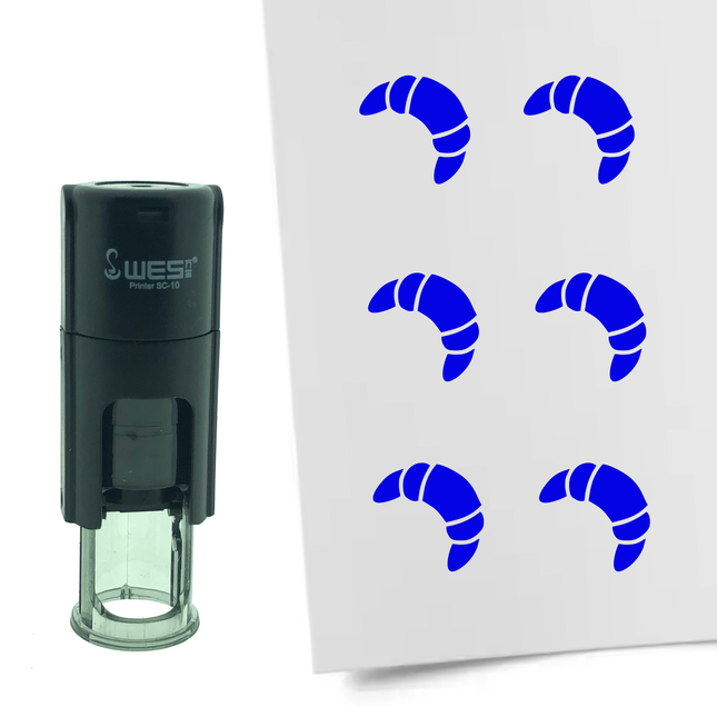 Croissant stamp Ø10mm imprint - 1 pc