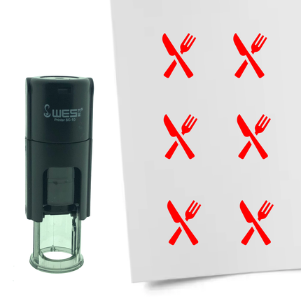 Stamp cutlery - 10 mm print