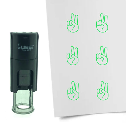 Peace stamp Ø10mm imprint - 1 pc