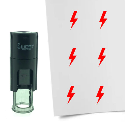Stamp lightning - 10 mm print