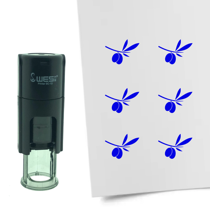Stamp olive branch - 10 mm print