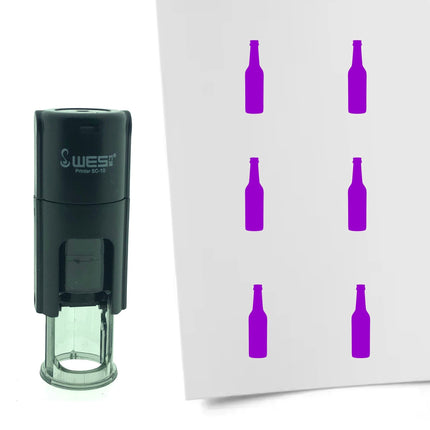 Stamp beer bottle - 10 mm print