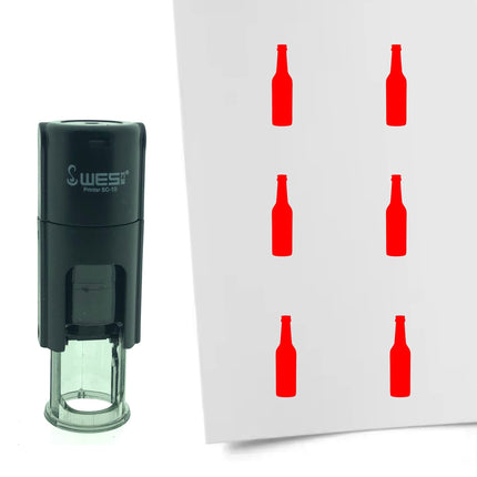 Stamp beer bottle - 10 mm print