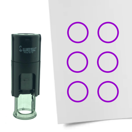 Tampon encreur rond - Ø10 mm