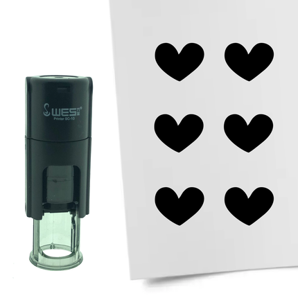 Stamp heart - 10 mm print