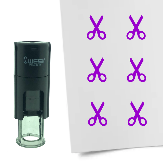 Scissors stamp Ø10mm imprint - 1 pc