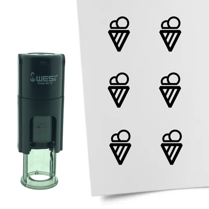 Stamp ice cream - 10 mm print