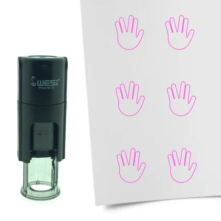 Mr. Spock greeting stamp Ø10mm imprint - 1 pc