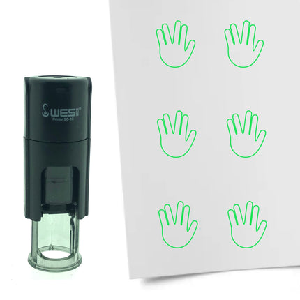 Mr. Spock greeting stamp Ø10mm imprint - 1 pc