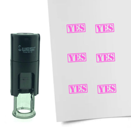 Stamp yes - 10 mm print