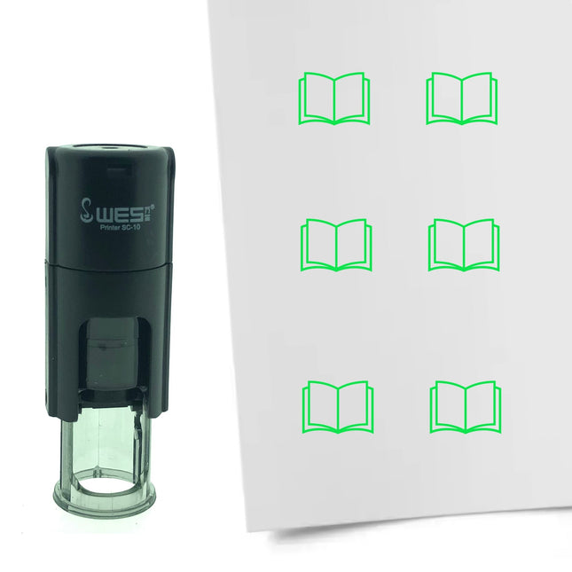 Open book stamp Ø10mm imprint - 1 pc