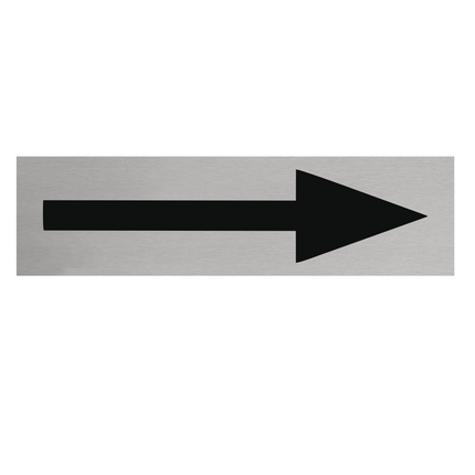 Arrow door sign 165x45mm - 1 pc