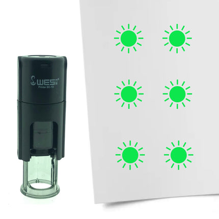 Stamp sun - 10 mm print