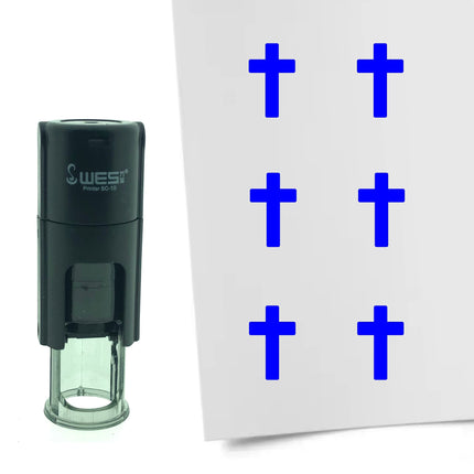 Stamp cross - 10 mm print