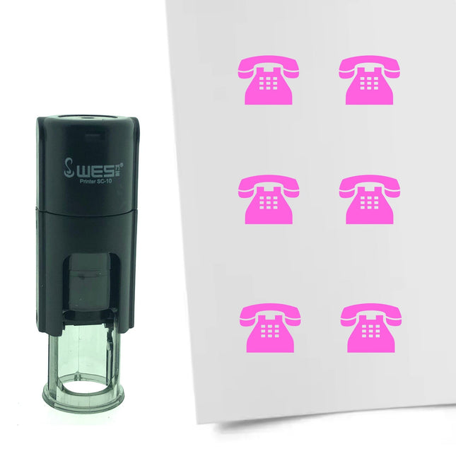 Phone stamp Ø10mm imprint - 1 pc