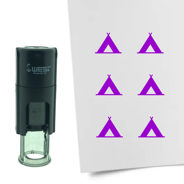 Tent stamp Ø10mm imprint - 1 pc