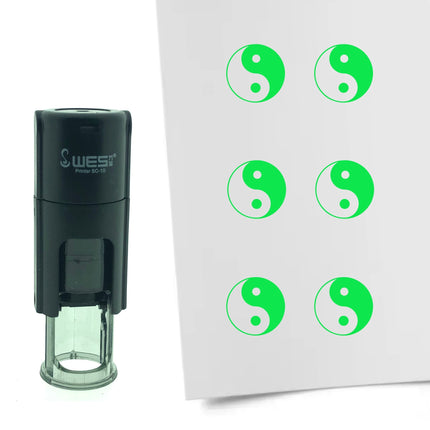 Stamp yin yang - 10 mm print