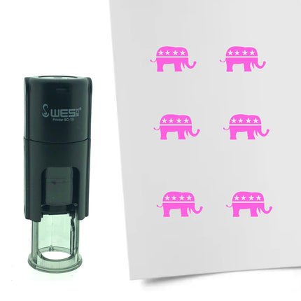 Stamp Republicans - 10 mm print