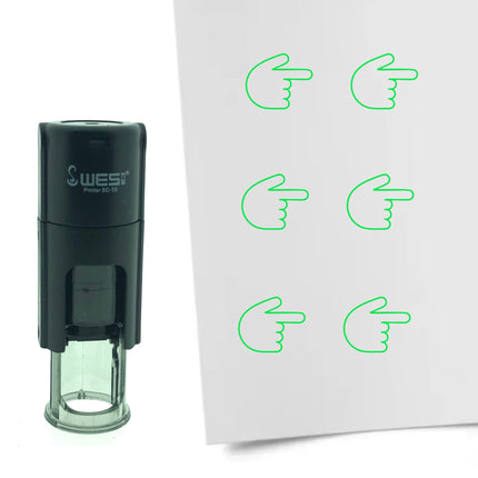 Pointing right stamp Ø10mm imprint - 1 pc