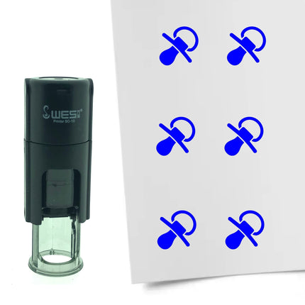 Pacifier stamp Ø10mm imprint - 1 pc