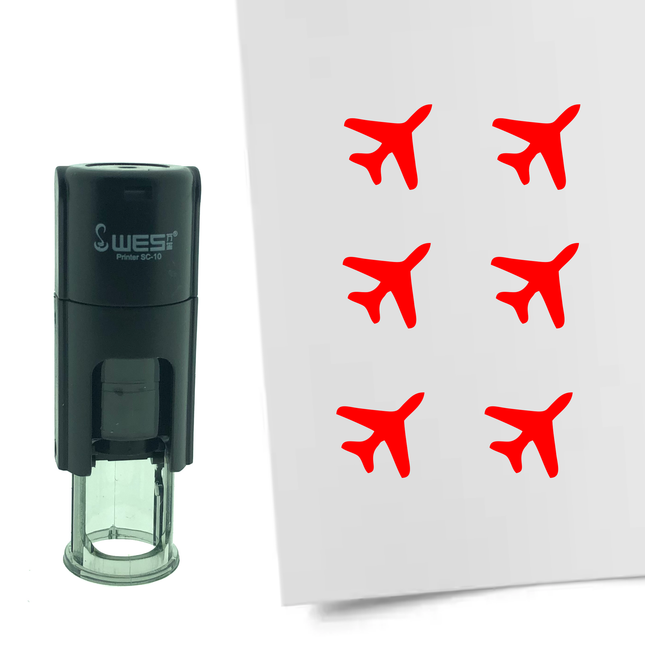 Airplane stamp Ø10mm imprint - 1 pc
