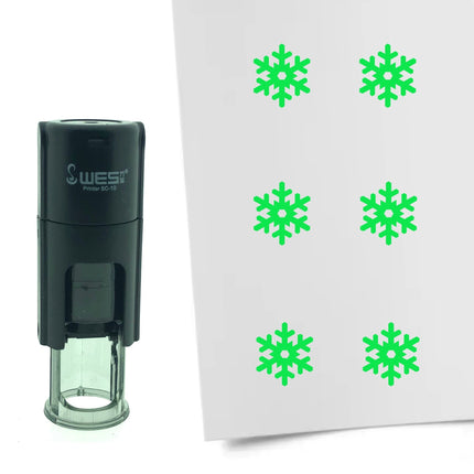 Stamp snowflake - 10 mm print