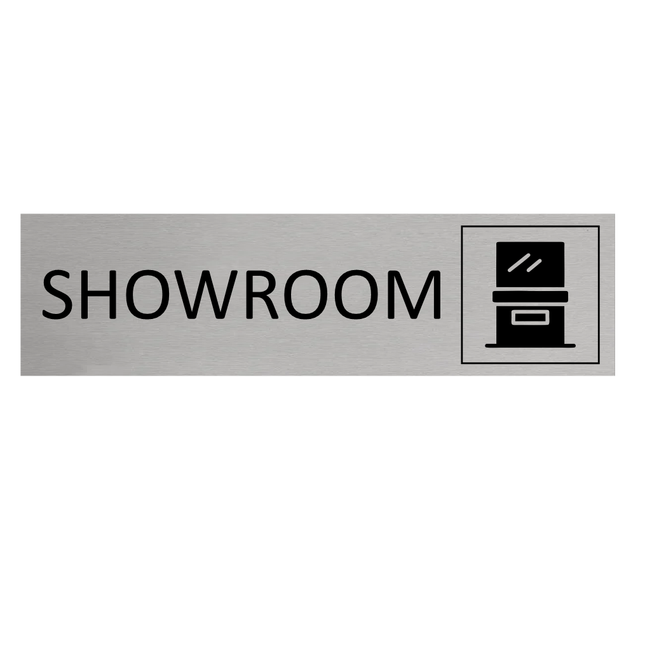 Showroom door sign 165x45mm - 1 pc